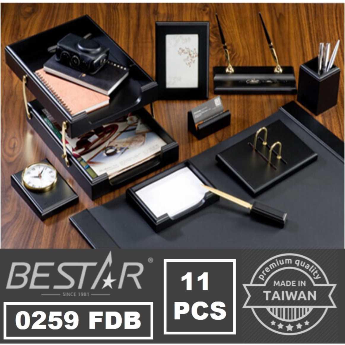0259 FDB DESK SET 11 PCS طقم مكتب خشب